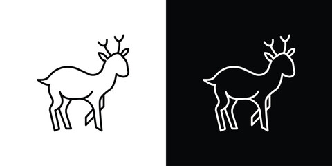 Deer icon Graphic vector set for ui design