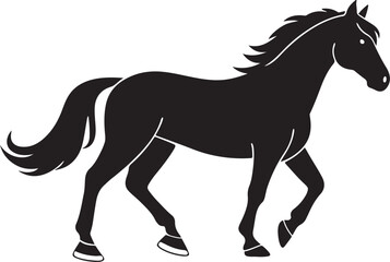 Obraz premium horse black silhouette,horse black vector 