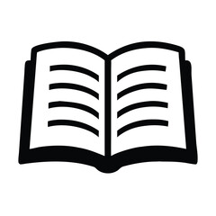 Open Book Icon Reading Literature Education Knowledge Symbol