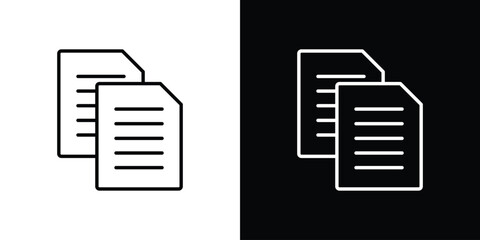 Duplicate icon Graphic vector set for ui design