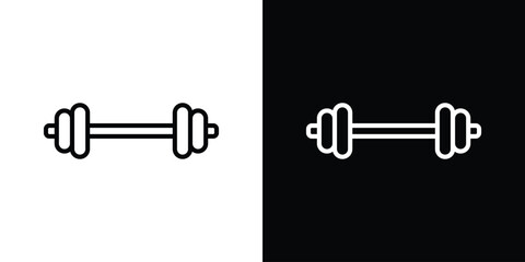 Dumbbell icon Graphic vector set for ui design