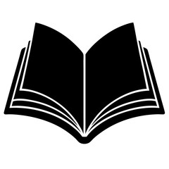 open book on white background  