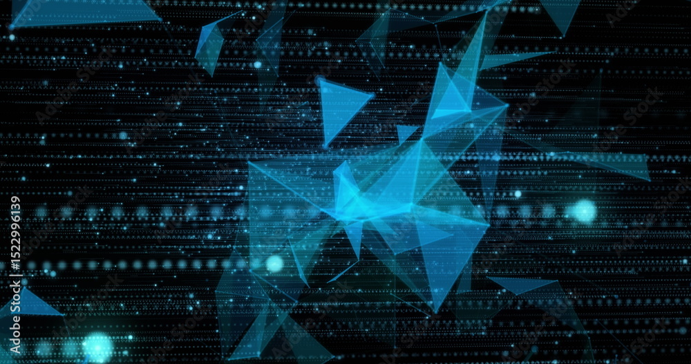 Poster image of network of connections and data processing