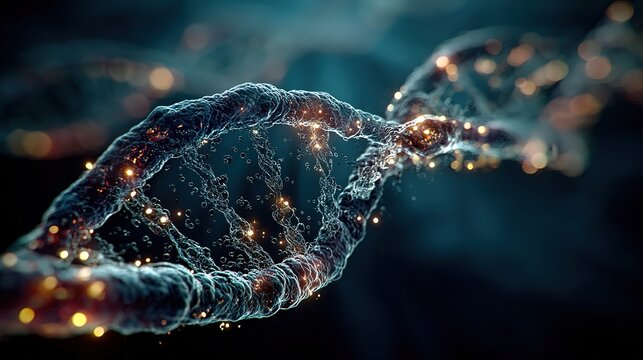 Environmental DNA sampling in remote ocean waters with futuristic bioinformatics lab analysis in ultra HD