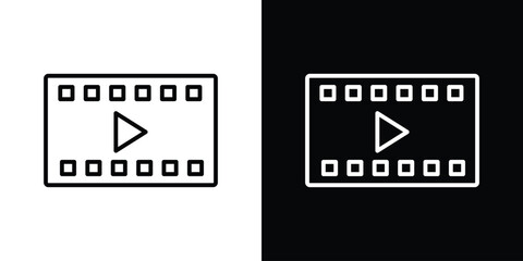 Film icon Graphic vector set for ui design