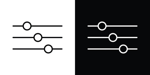 Filter Control icon Graphic vector set for ui design