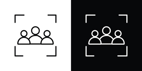 Focus group icon Graphic vector set for ui design