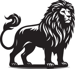 Obraz premium High quality Lion black vector