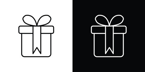Gift icon Graphic vector set for ui design