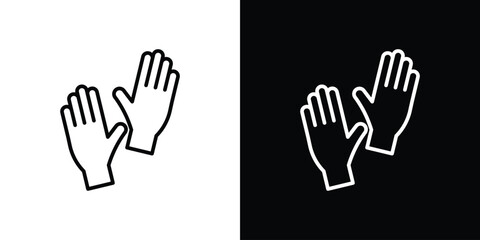 Glove icon Graphic vector set for ui design