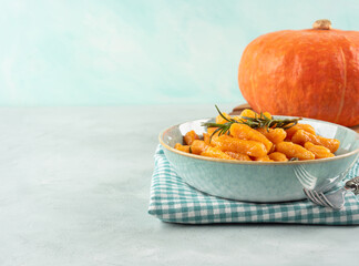 Pumpkin potato gnocchi easy Italian autumn recipe with hokkaido squash
