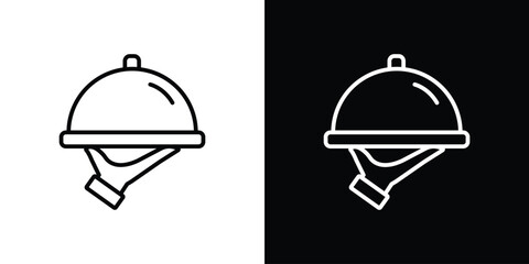 Hand holding tray icon Graphic vector set for ui design