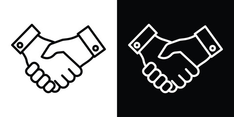Handshake icon Graphic vector set for ui design