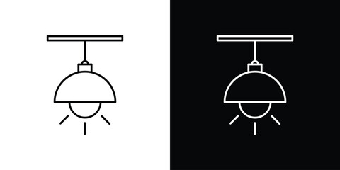Hanging light icon Graphic vector set for ui design