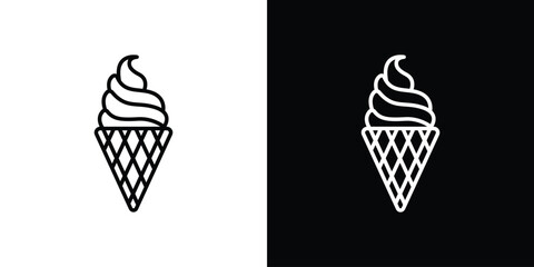 Ice cream icon Graphic vector set for ui design