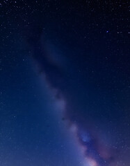 "A vast, shimmering Milky Way strewn with countless radiant stars across the panoramic night sky, softly toned.", 8k. White tone