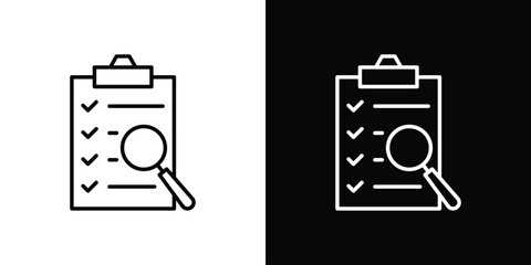Inspection icon Graphic vector set for ui design