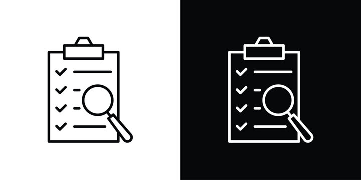 Inspection icon Graphic vector set for ui design