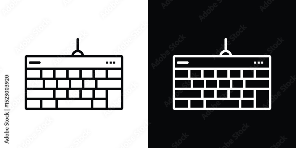 Fototapete keyboard icon graphic vector set for ui design