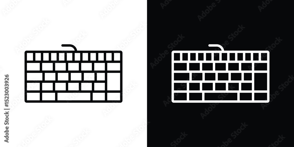 Fototapete keyboard icon graphic vector set for ui design