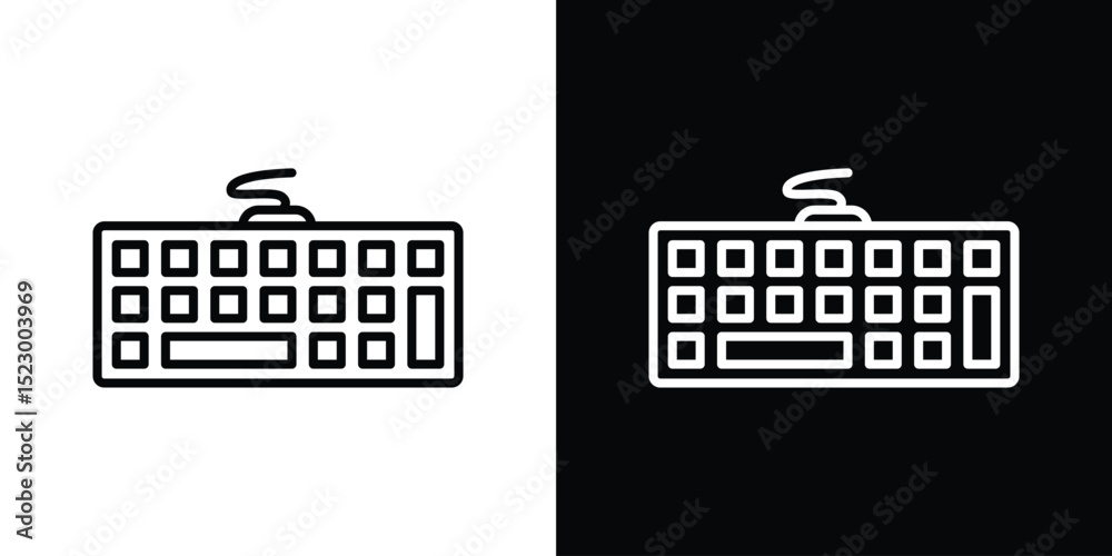 Fototapete keyboard icon graphic vector set for ui design