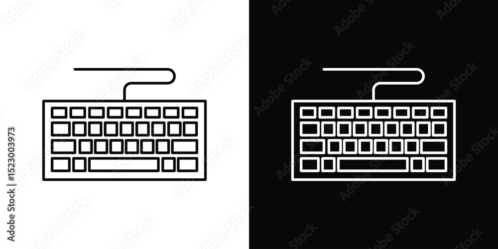 Fototapete keyboard icon graphic vector set for ui design