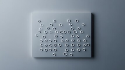 Celebrating world braille day with braille text and copy space for design use