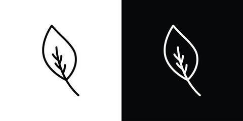 Leaf icon Graphic vector set for ui design