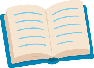 Open Book Illustration  A Colorful Vector Graphic for Education and Reading