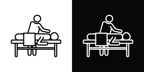 Massage icon Graphic vector set for ui design
