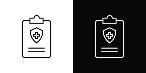 Medical insurance icon Graphic vector set for ui design