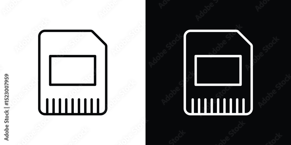 Poster memory icon graphic vector set for ui design