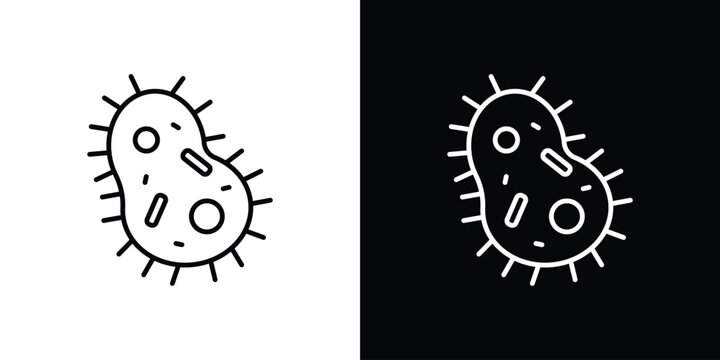 Microorganism icon Graphic vector set for ui design