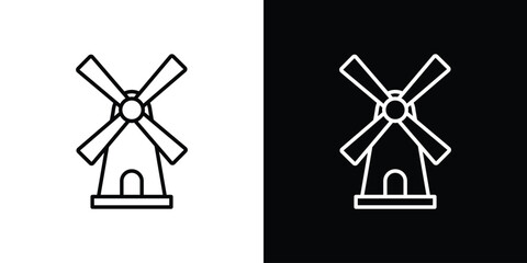 Mill sign icon Graphic vector set for ui design