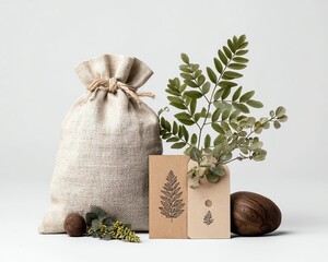 Natural elements arranged for a minimalist aesthetic.