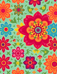 Intricate and mesmerizing visual motifs, colorful. White tone