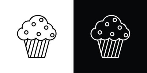 Muffin icon Graphic vector set for ui design