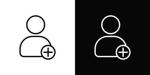 New account icon Graphic vector set for ui design