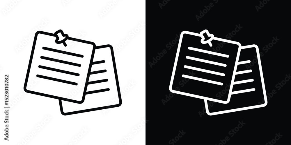 Aufkleber Note sticky icon Graphic vector set for ui design
