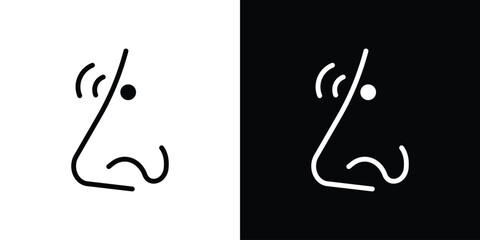 Nose pain icon Graphic vector set for ui design