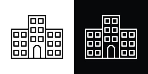 Office buildings icon Graphic vector set for ui design