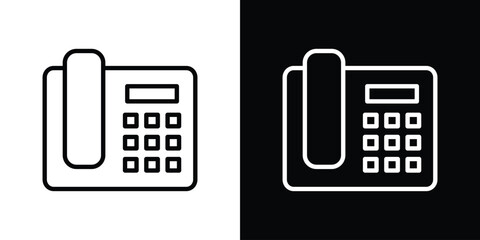 Office phone icon Graphic vector set for ui design