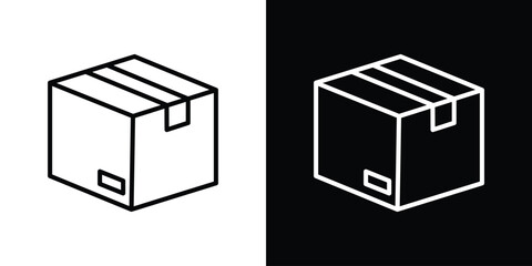 Package icon Graphic vector set for ui design