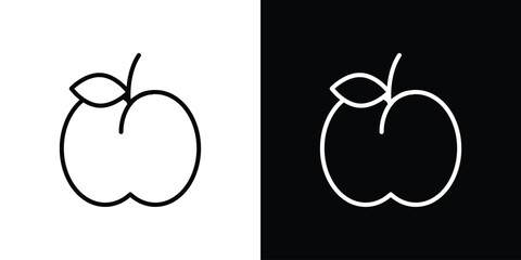 Peach icon Graphic vector set for ui design