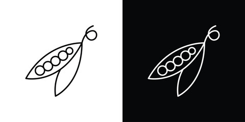 Peapod icon Graphic vector set for ui design