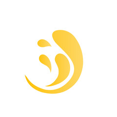 gold liquid splash illustration