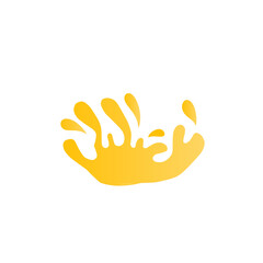 gold liquid splash illustration