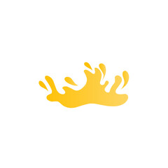gold liquid splash illustration