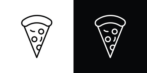 Pizza slice icon Graphic vector set for ui design