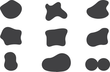 Digital art design Big set of abstract vector geometric shapes